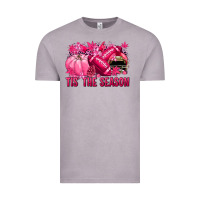 Vintage Zinc Tis' the season Football Breast Cancer Vintage Tee - NancyCooperArtShop