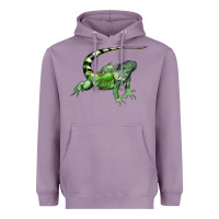 Lavender İguana Heavyweight Hoodie - LillyAllenDesigns
