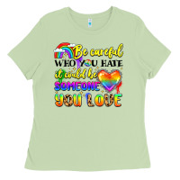 Matcha be careful who you hate it could be someone you Ladies Tee - LillyAllenDesigns