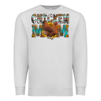 Dove Grey chicken mom Premium Sweatshirt - LillyAllenDesigns