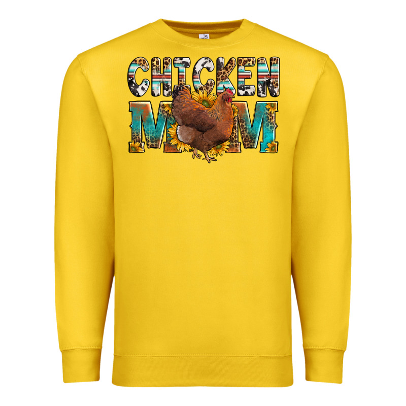 Chicken Mom Premium Sweatshirt by LillyAllenDesigns | Teevron
