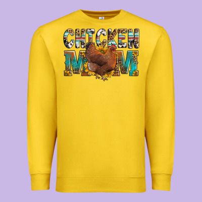 Chicken Mom Premium Sweatshirt Designed By Lillyallendesigns