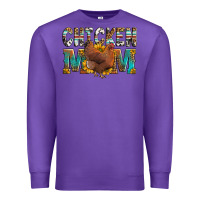 Purple chicken mom Premium Sweatshirt - LillyAllenDesigns