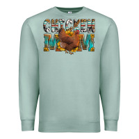 Seafoam chicken mom Premium Sweatshirt - LillyAllenDesigns
