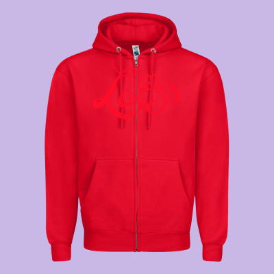Minnie Mouse Zipper Hoodie Designed By Cowhidedigitalart