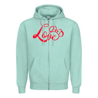 Seafoam Minnie Mouse Zipper Hoodie - CowhideDigitalArt