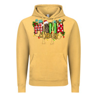 Vintage Mustard mama claus Vintage Hoodie - texasbilliewilder