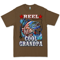 Cacao reel cool grandpa american flag bass Premium Tee - LillyAllenDesigns
