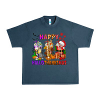 Midnight Navy happy hallothanksmas coffee cups Urban Heavy Tee - texasbilliewilder