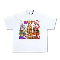 White happy hallothanksmas coffee cups Urban Heavy Tee - texasbilliewilder