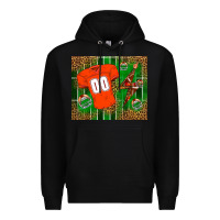 Black american football uniform mouse pad Premium Hoodie - BundleAndBundleShop