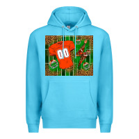 Ocean Blue american football uniform mouse pad Premium Hoodie - BundleAndBundleShop