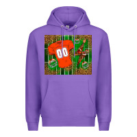 Purple american football uniform mouse pad Premium Hoodie - BundleAndBundleShop