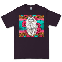 Plum Western Ragdoll Cat Premium Tee - LillyAllenDesigns