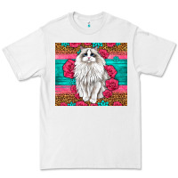 White Western Ragdoll Cat Premium Tee - LillyAllenDesigns