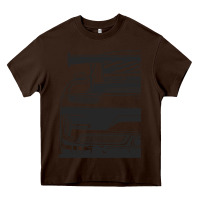 Chocolate Brown gt3 rs 991.2 fragment rear Heavy Core Tee - tuanDangUi