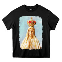 Black our lady of fatima Heavy Core Tee - tuanDangUi