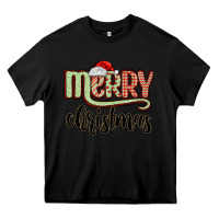 Black merry christmas Heavy Core Tee - MaliasSmallBusiness