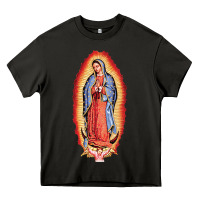 Asphalt our lady of guadalupe virgin mary Heavy Core Tee - tuanDangUi