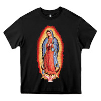 Black our lady of guadalupe virgin mary Heavy Core Tee - tuanDangUi