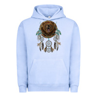 Pigment Grape Ice bear  native dreamcatcher Urban Hoodie - BarkalooDesign