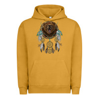 Pigment Peanut Butter bear  native dreamcatcher Urban Hoodie - BarkalooDesign
