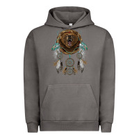 Pigment Tornado bear  native dreamcatcher Urban Hoodie - BarkalooDesign