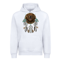 White bear  native dreamcatcher Urban Hoodie - BarkalooDesign