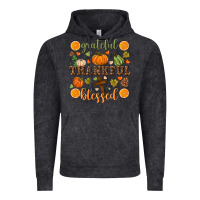 Vintage Black Grateful thankful blessed Vintage Hoodie - NancyCooperArtShop