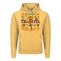 Vintage Mustard Grateful thankful blessed Vintage Hoodie - NancyCooperArtShop