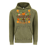 Vintage Olive Grateful thankful blessed Vintage Hoodie - NancyCooperArtShop
