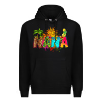 Black summer nana Premium Hoodie - RanaPortraitStore