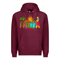 Burgundy summer nana Premium Hoodie - RanaPortraitStore