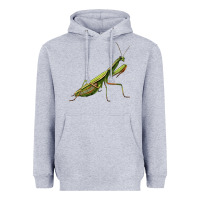 Heather Grey mantis Heavyweight Hoodie - LillyAllenDesigns