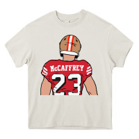 Cream christian mccaffrey back to Heavy Core Tee - tuanDangUi