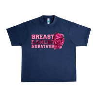 Navy Breast Cancer Survivor Urban Heavy Tee - texasbilliewilder