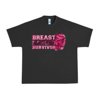Pigment Black Breast Cancer Survivor Urban Heavy Tee - texasbilliewilder