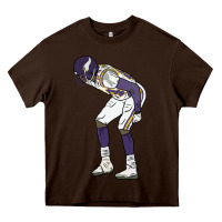 Chocolate Brown randy moss mooning celebration Heavy Core Tee - tuanDangUi