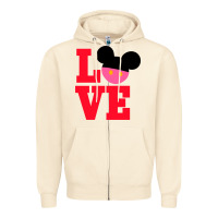 Sandshell Minnie Mouse Zipper Hoodie - CowhideDigitalArt