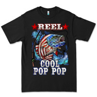 Black reel cool pop pop american flag bass Premium Tee - LillyAllenDesigns