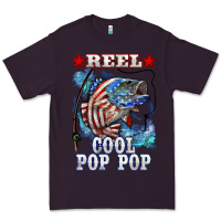 Plum reel cool pop pop american flag bass Premium Tee - LillyAllenDesigns