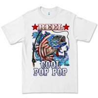 White reel cool pop pop american flag bass Premium Tee - LillyAllenDesigns