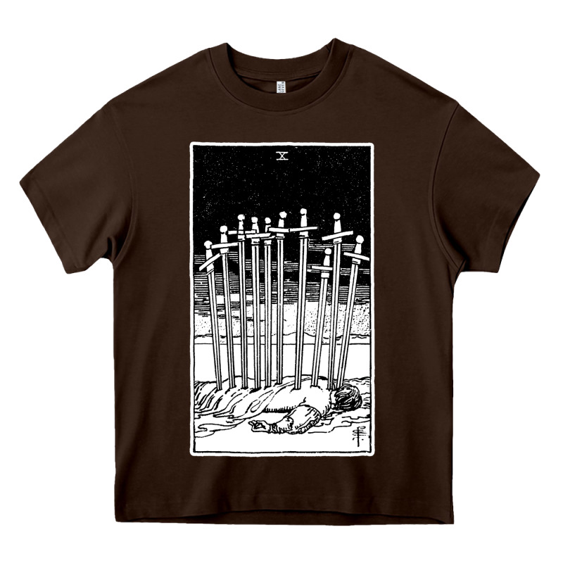 Ten Of Swords   X Of Swords   Tarot Card   Major Arcana   Fortune Tell Heavy Core Tee by tuanDangUi | Teevron