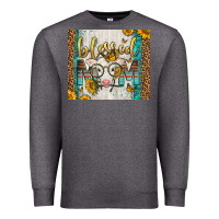 Charcoal Heather Western Blessed Mom Baby Calf Premium Sweatshirt - LillyAllenDesigns