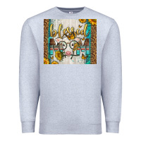 Heather Grey Western Blessed Mom Baby Calf Premium Sweatshirt - LillyAllenDesigns