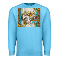 Ocean Blue Western Blessed Mom Baby Calf Premium Sweatshirt - LillyAllenDesigns