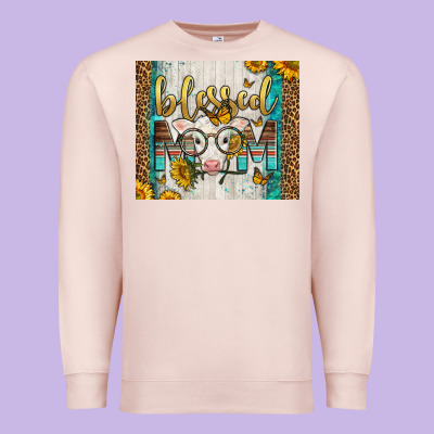Western Blessed Mom Baby Calf Premium Sweatshirt Designed By Lillyallendesigns