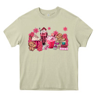 Mossy pink gingerbread coffee Heavy Core Tee - MaliasSmallBusiness