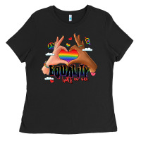 Black equality hurts no one lgbtq hands Ladies Tee - LillyAllenDesigns