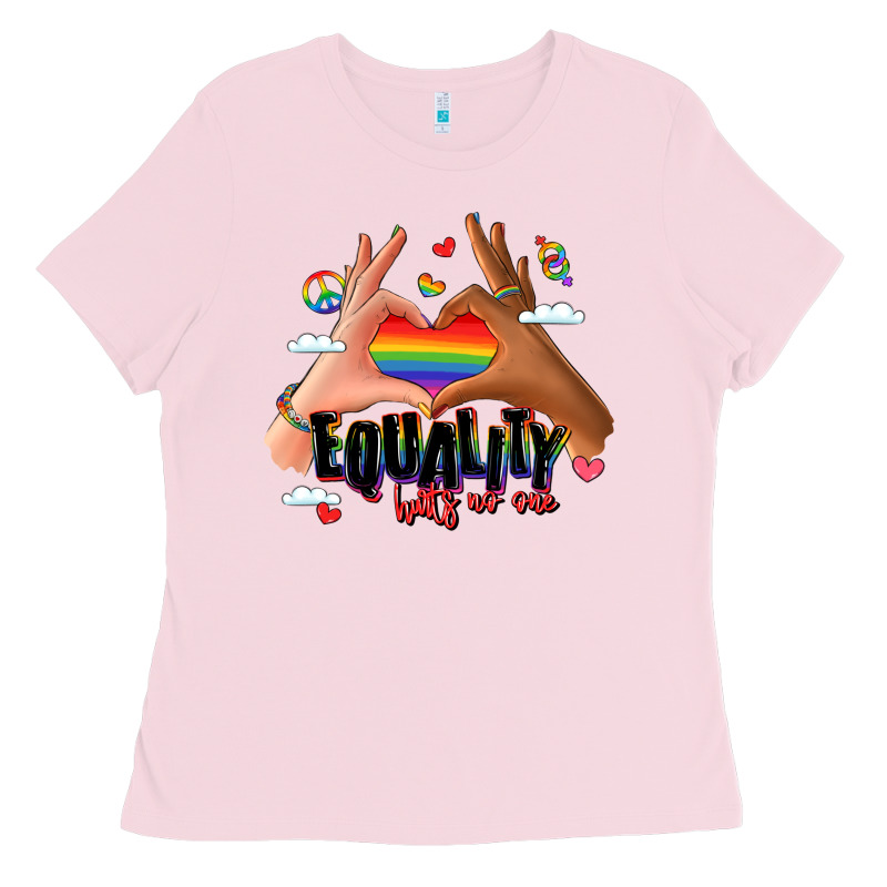 Equality Hurts No One Lgbtq Hands Ladies Tee by LillyAllenDesigns | Teevron